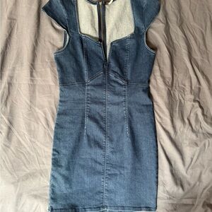 Free People Lia Denim Bodycon Dress